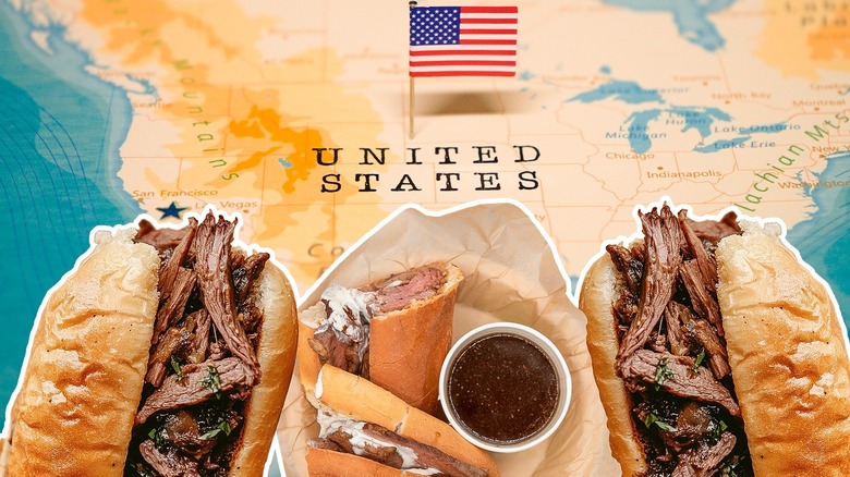 French dip sandwiches in U.S.