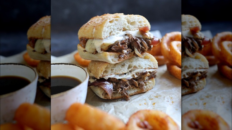 French dip at Lazy Dog