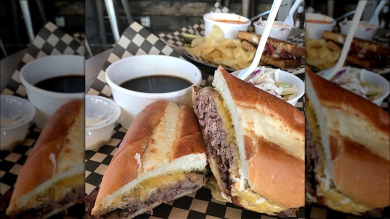 French dip sandwich at Sisters