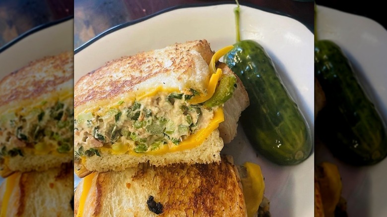 Tuna melt at B&H Dairy