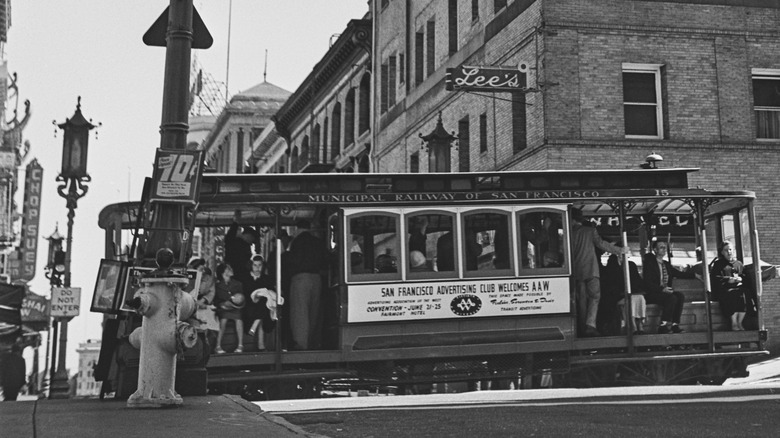 San Francisco chinatown historic streetcar