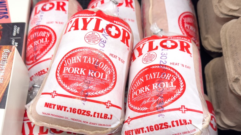 packages of John Taylor's Pork Roll