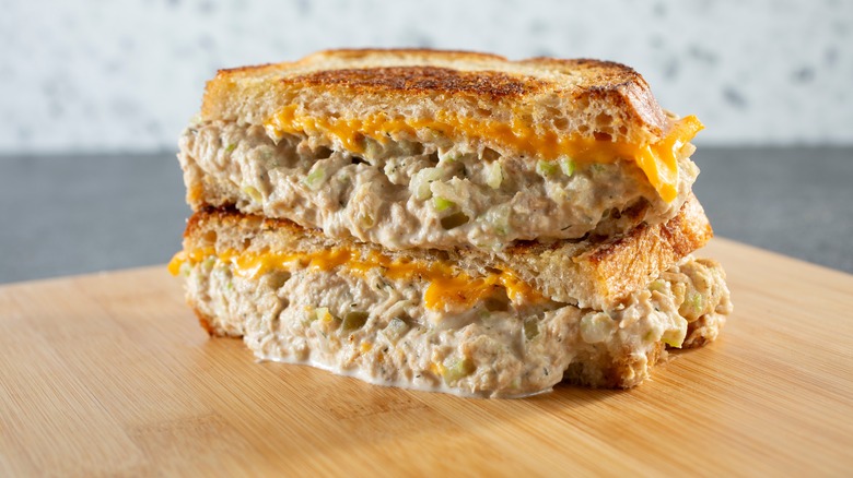 tuna salad grilled cheese melt