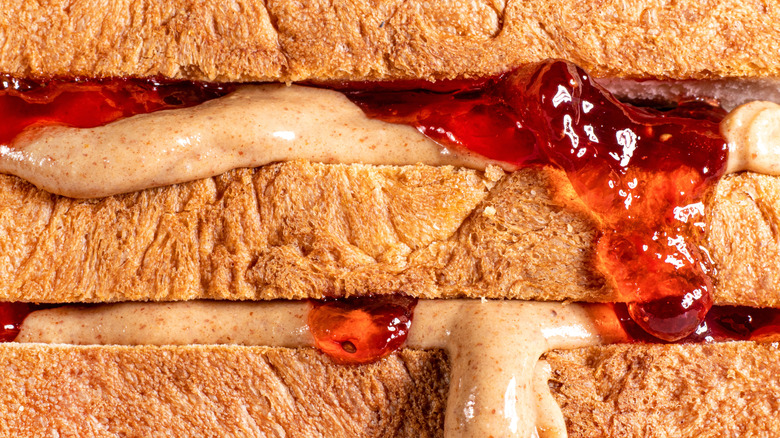 peanut butter and jelly sandwich