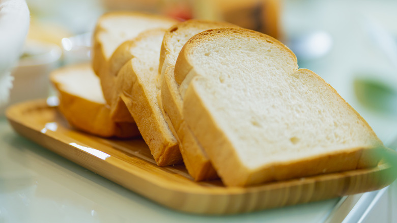 slices of white bread