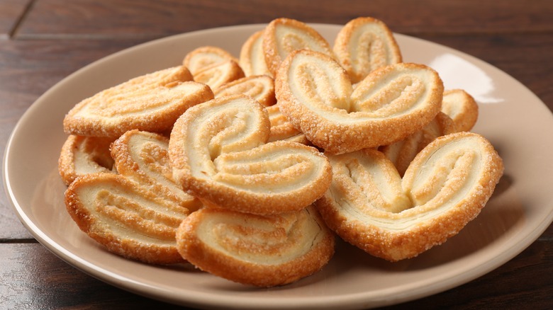 French Palmiers on a Plate