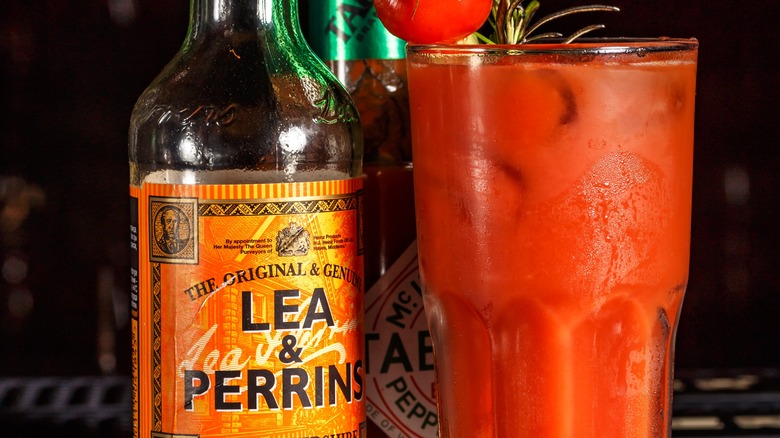 Lea & Perrins Worcestershire sauce with a bloody mary