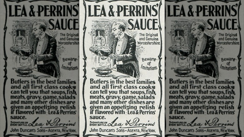 Vintage ad for Lea & Perrins' Worcestershire Sauce