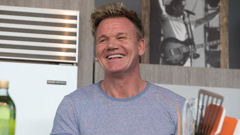 Gordon Ramsay smiling