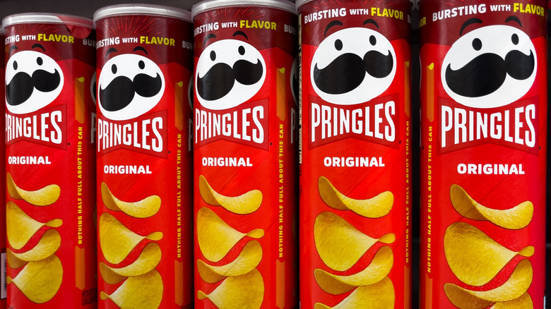 Several tubes of Pringles