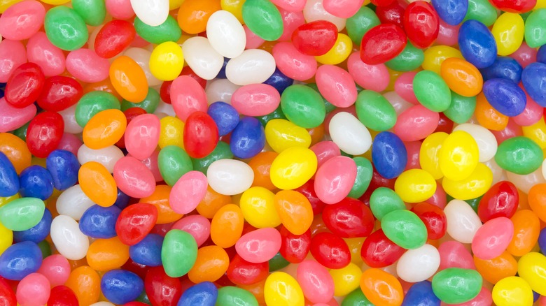 Pile of colorful jelly beans