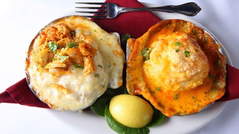 Seafood au gratin from Mary Mahoney's on a plate