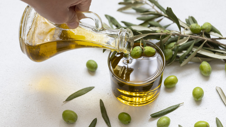 bottle of olive oil