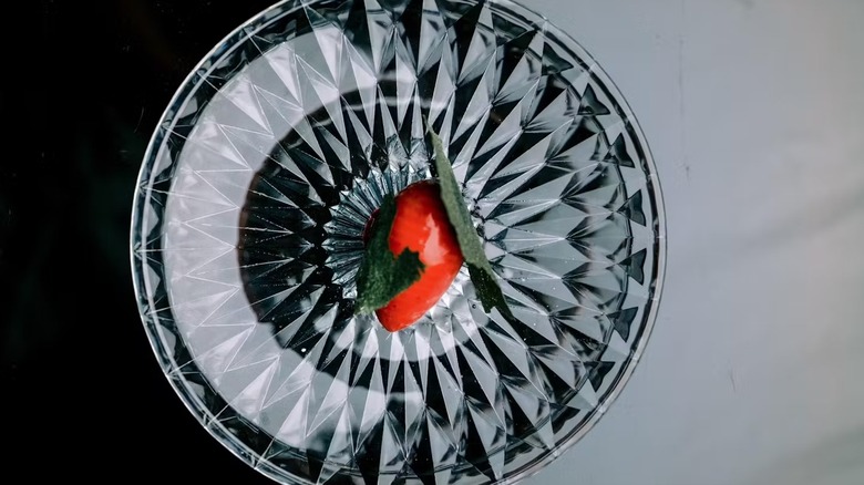 A red tasting menu dishes from Rêve