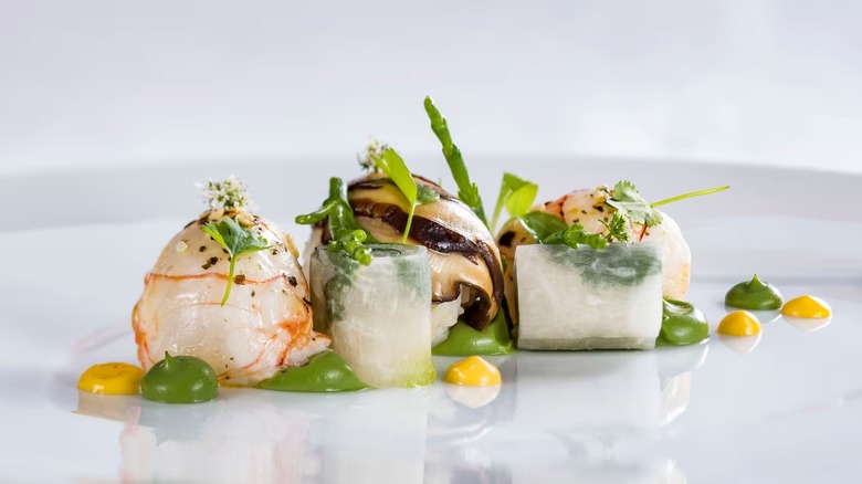 An up-close shot of an elaborate dish