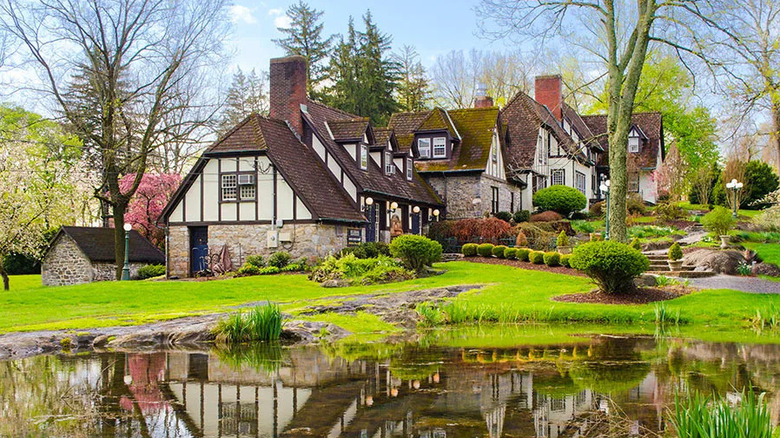 A charming country inn in a garden