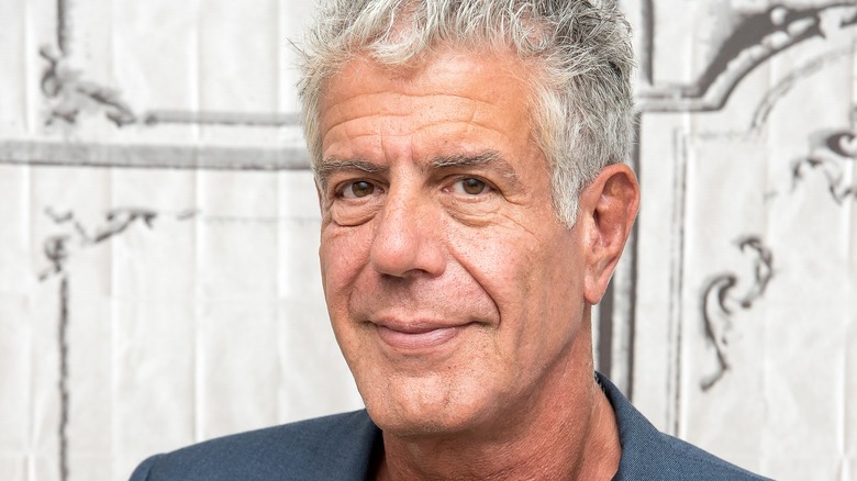 Anthony Bourdain smiling