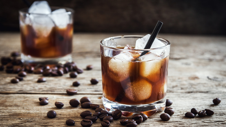 Iced coffee cocktails