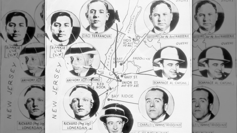 Poster of notorious New York gangsters