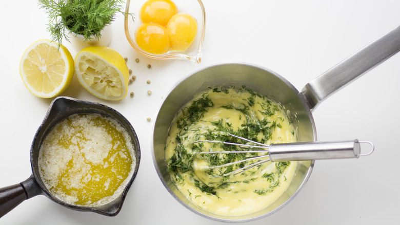 Ingredients for hollandaise