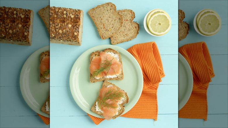 Lox and cream cheese