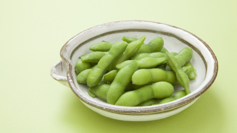 edamame in a small dish