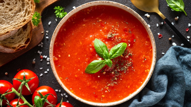 Bowl of tomato soup