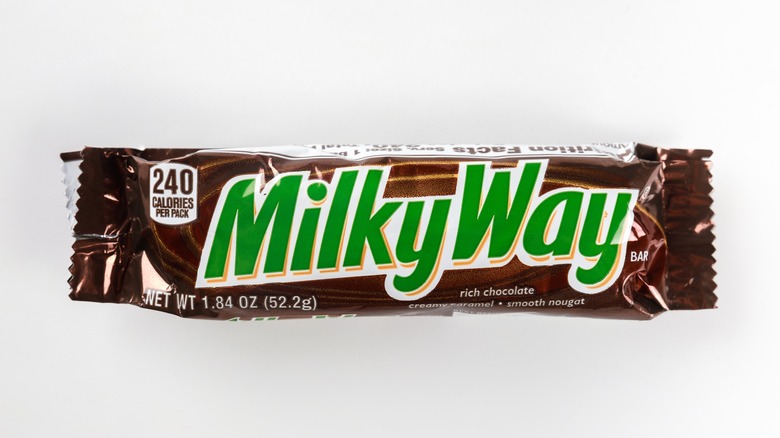 Milky way white background