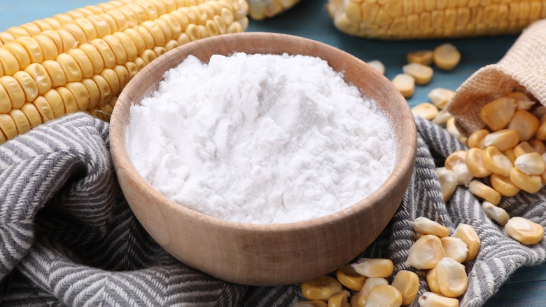 bowl of corn starch