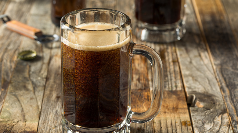 birch beer in mug