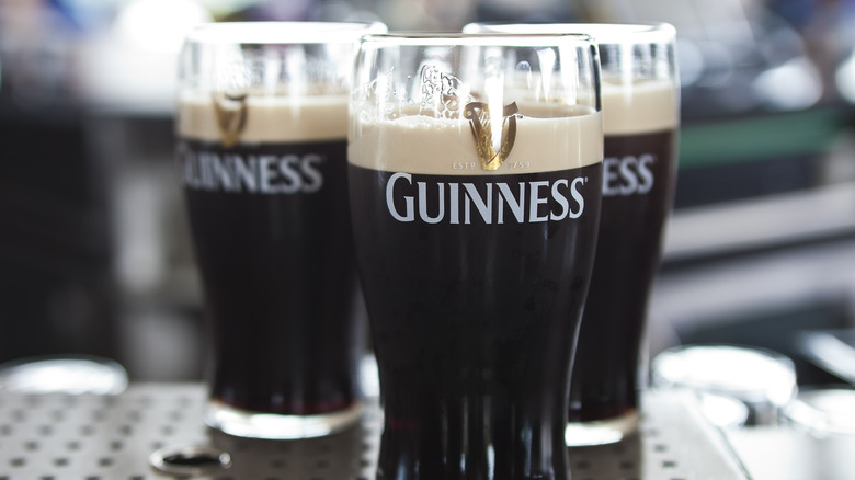 Glasses of Guinness