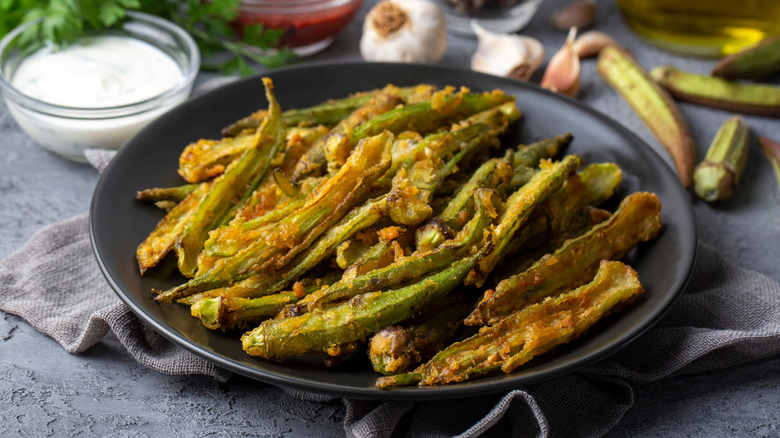 roasted okra