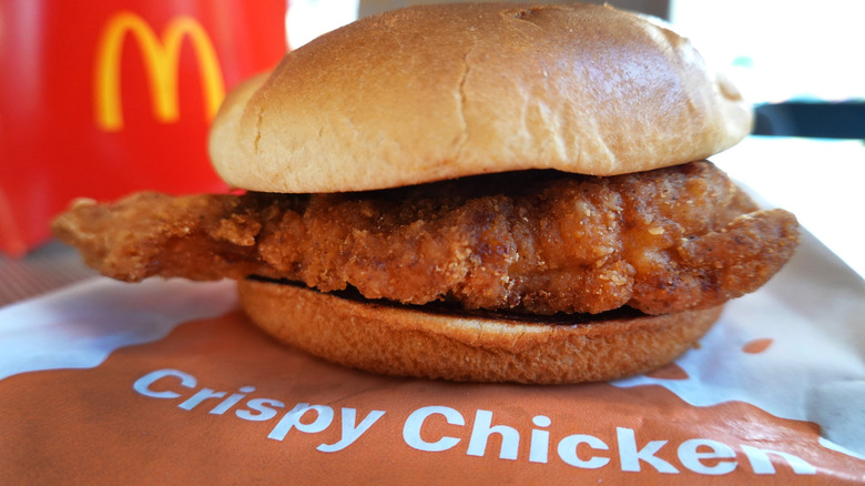 Basic McCrispy chicken sandwich