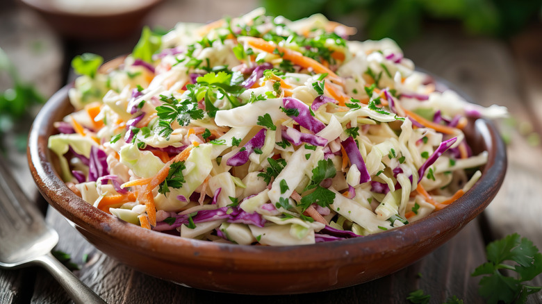 bowl of coleslaw