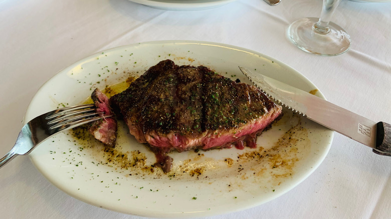 A Ruth's Chris Steakhouse steak