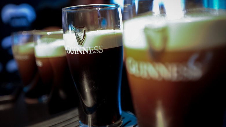 Glasses of Guinness