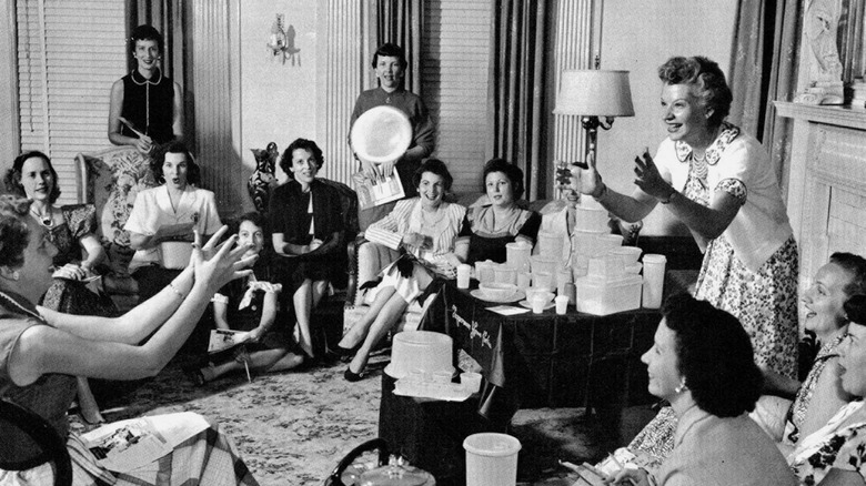 Game at 1950s Tupperware party