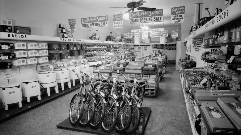 1940s appliance store interior