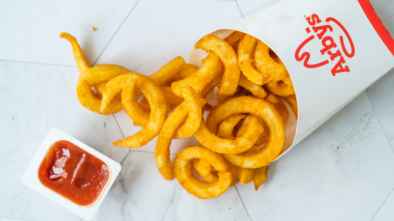 Arby's French fries with sauce