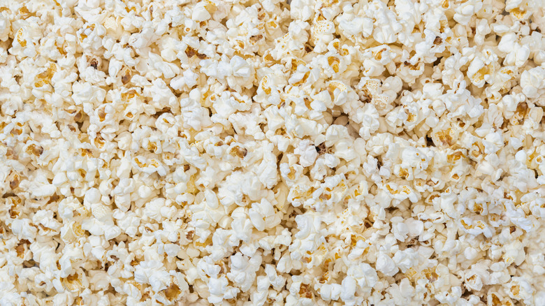 large pile of popcorn