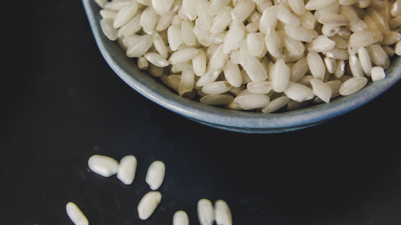 Arborio rice close-up