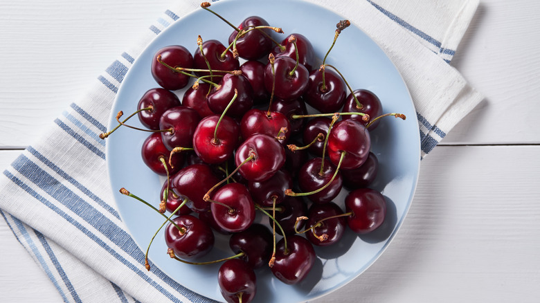 plate of cherries