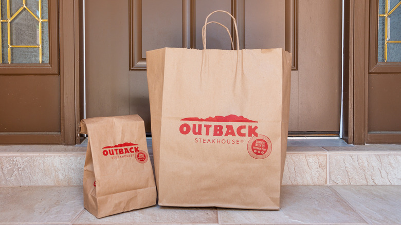 Outback Steakhouse delivery bags