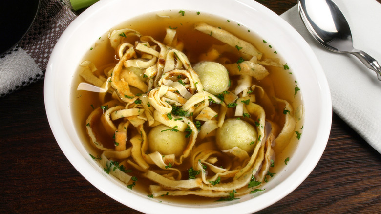 displayed German wedding soup