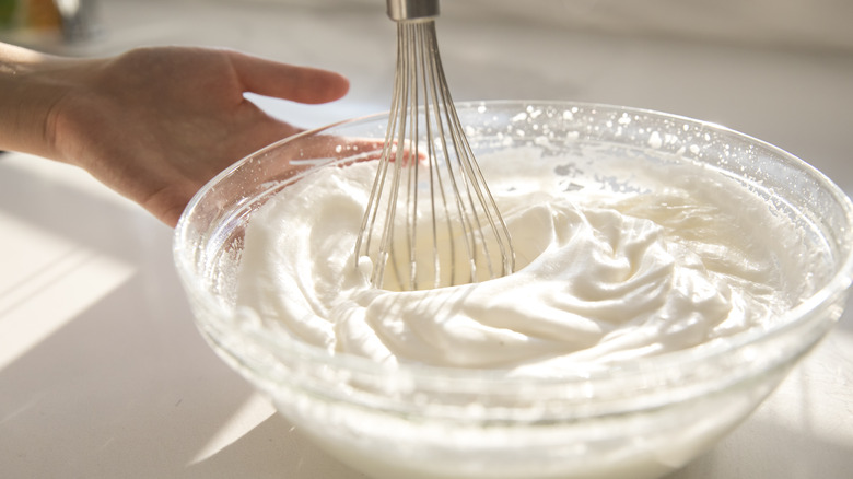 Cupcakes with infused whipped cream