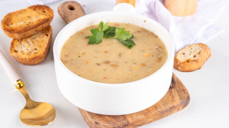 Thick vegan cream soup