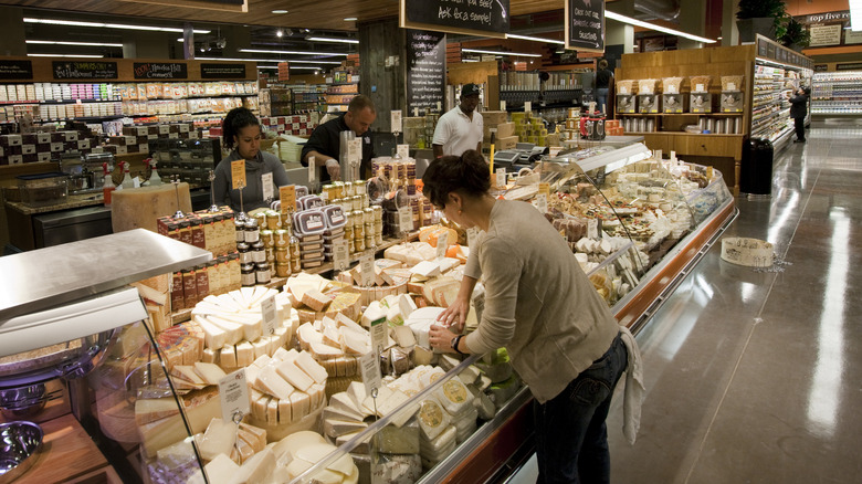 Whole Foods cheese section