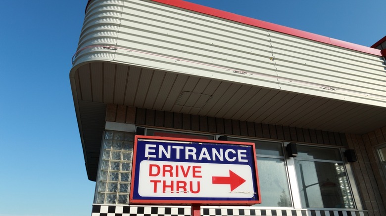 Drive-thru sign