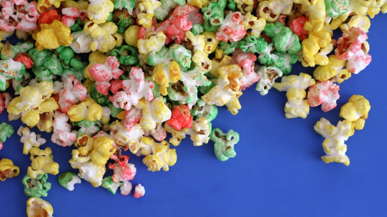 multi color popcorn