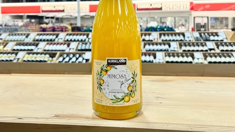 Bottle of Kirkland mimosa